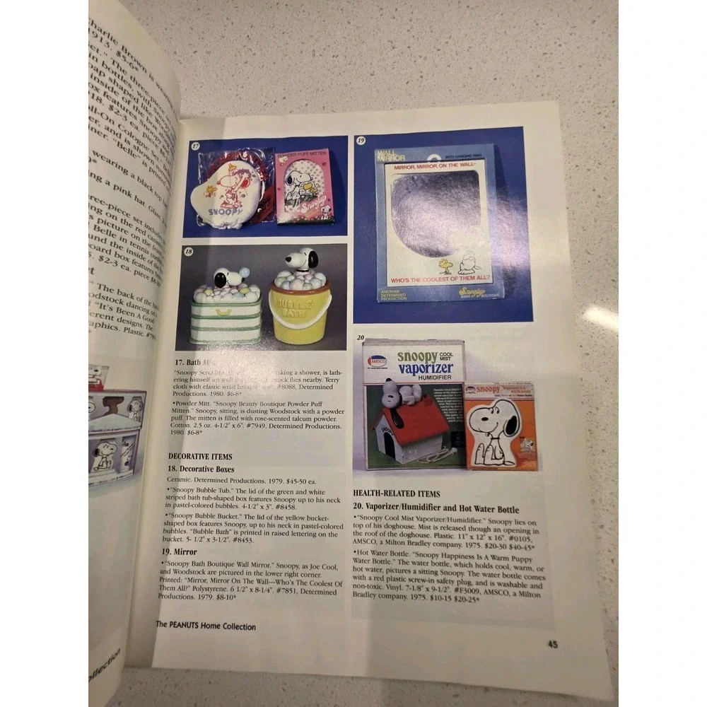 1999 PEANUTS THE HOME COLLECTION A COLLECTOR'S PRICE GUIDE BOOK